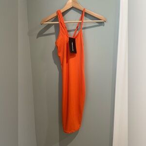 PrettyLittleThing Asymmetric Strap Dress‎ Womens Size 2 New with Tags